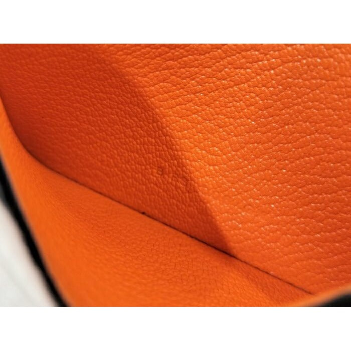 Hermes H Sellier Card Case Verso Leather Black Stamped — view 6