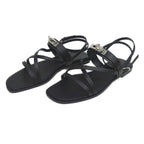 Hermes June Sandals Size 38 Black Cles Apparel Shoes — view 2