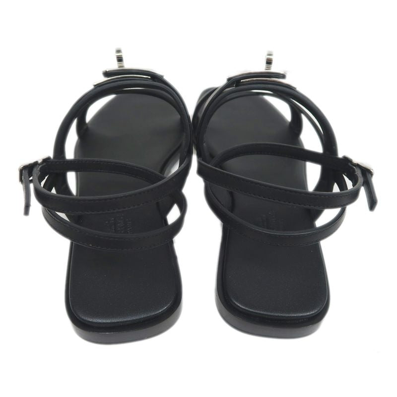 Hermes June Sandals Size 38 Black Cles Apparel Shoes — view 6