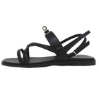 Hermes June Sandals Size 38 Black Cles Apparel Shoes