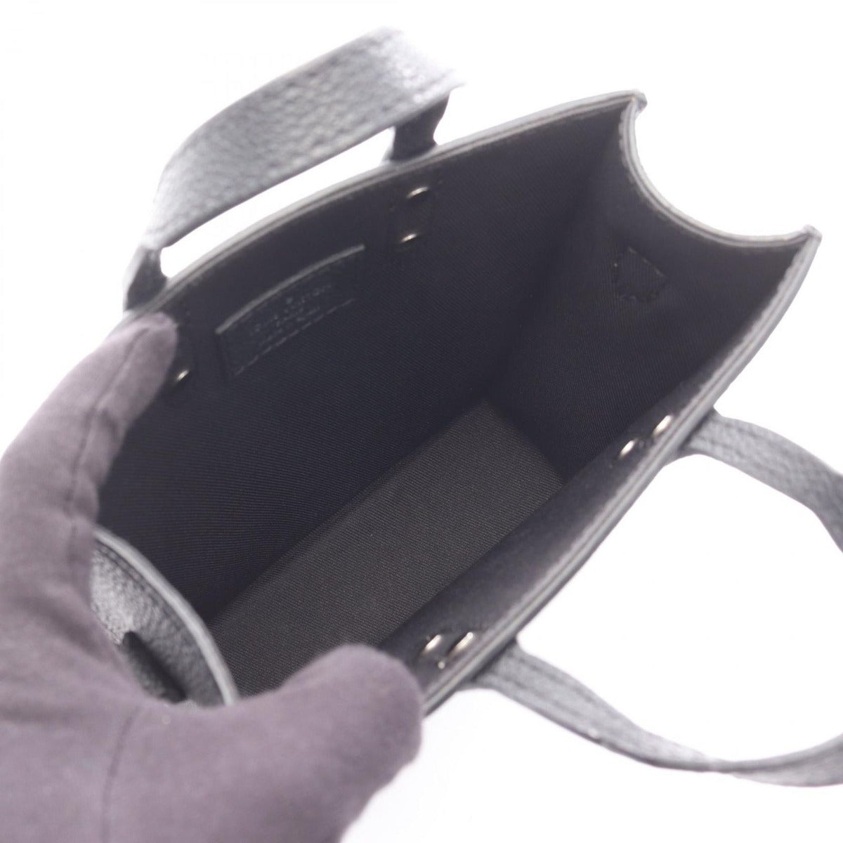 Louis Vuitton Handbag Sac Plat XS Noir Black Leather Sac Plat XS — view 3