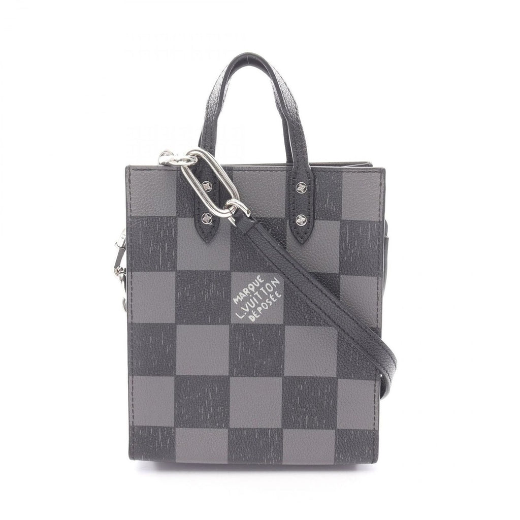 Louis Vuitton Handbag Sac Plat XS Noir Black Leather Sac Plat XS