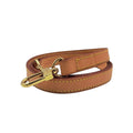 Louis Vuitton Leather Light Brown Shoulder Strap Gold