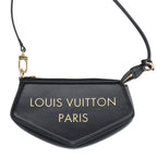 Louis Vuitton Pochette Exxon Debossed Logo Leather Shoulder Bag