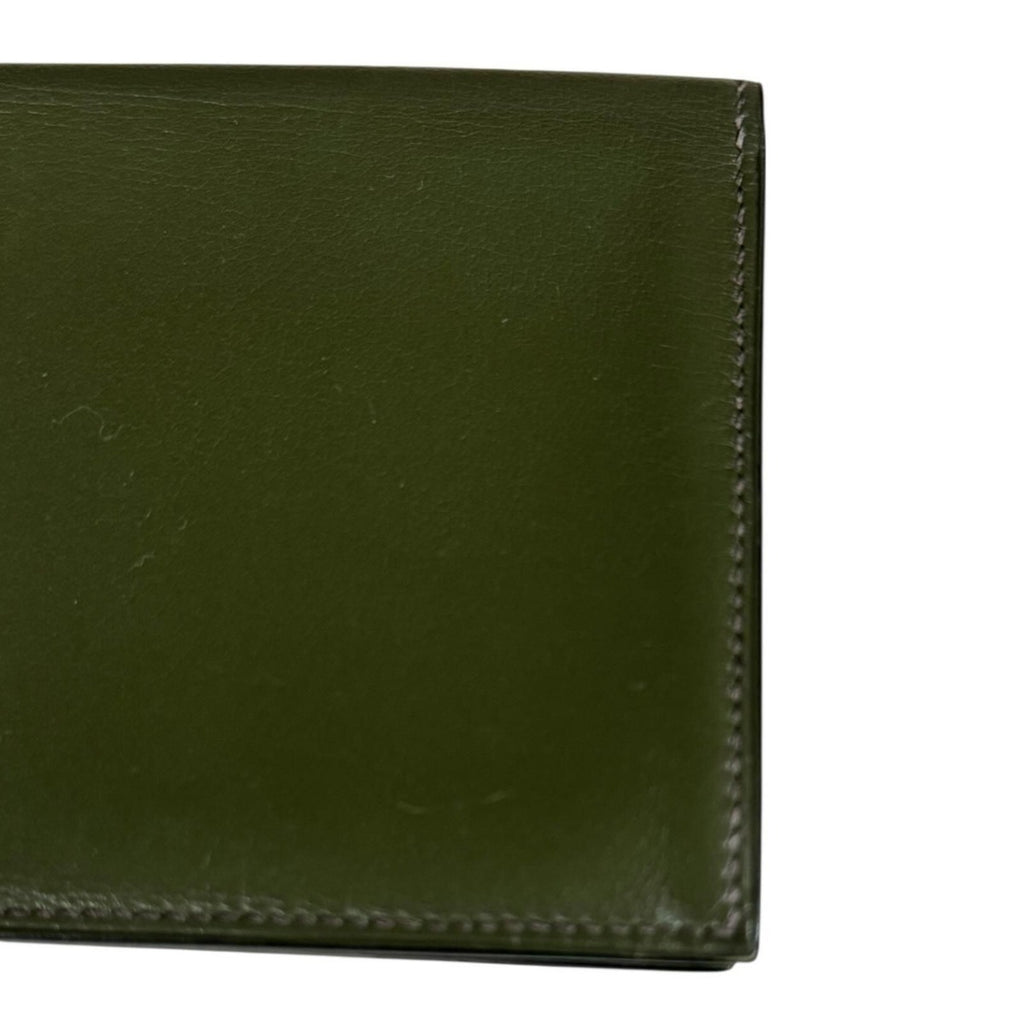 Hermes Mc2 Fleming Wallet Leather Green — view 8
