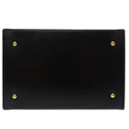 Gucci Lady Lock Leather Black Gold Hardware 000 01 0246 Vanity Bag Handbag — view 3