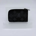 Louis Vuitton Monogram Eclipse Porte-Monnaie Joule Coin Purse Black Gray — view 2