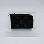 Louis Vuitton Monogram Eclipse Porte-Monnaie Joule Coin Purse Black Gray — view 3