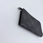 Louis Vuitton Monogram Eclipse Porte-Monnaie Joule Coin Purse Black Gray — view 7