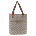 Gucci GG Plus Sherry Line Leather Tote Shoulder Business Document