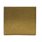 Yves Saint Laurent Bifold Wallet Folding Medium Gold Leather