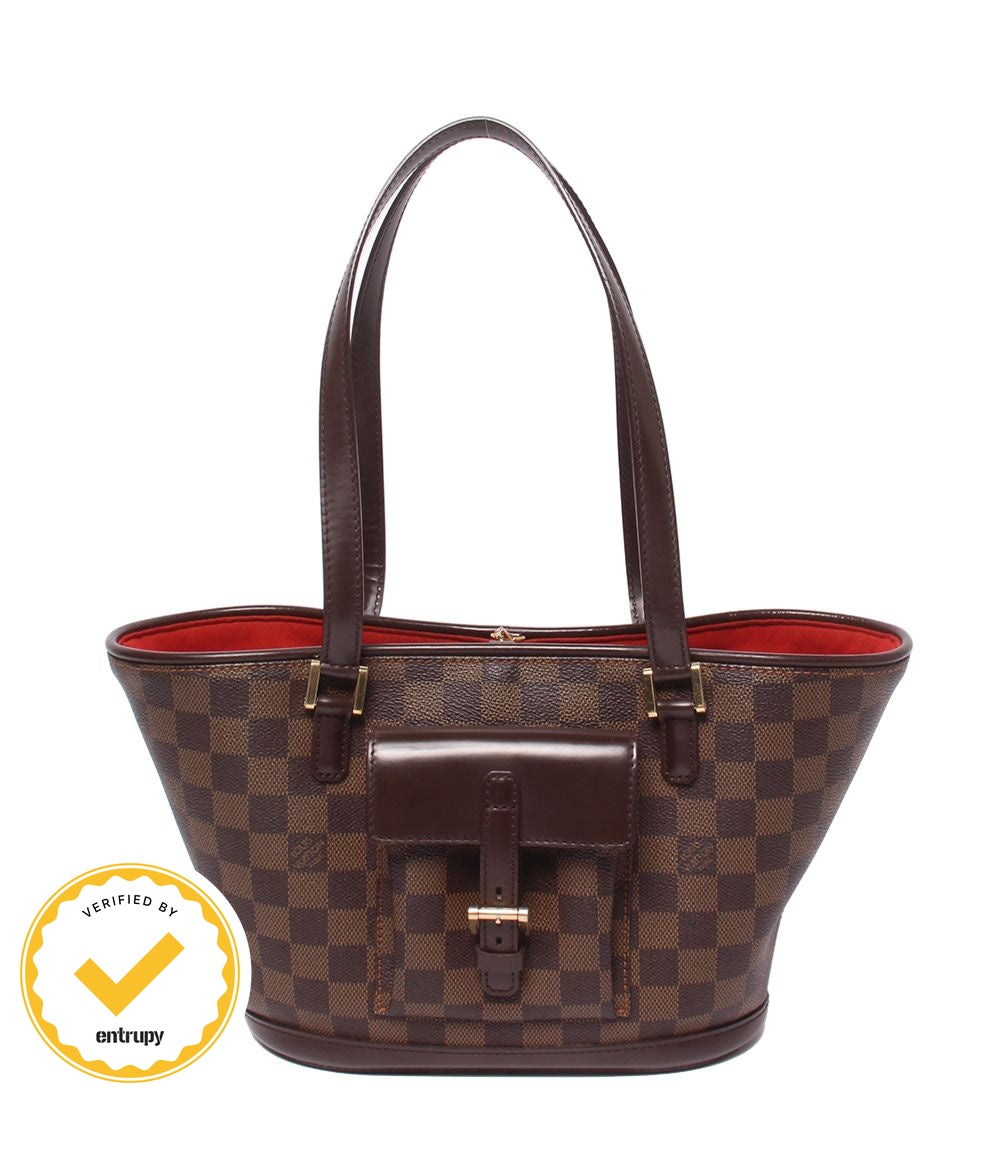 Louis Vuitton Tote Shoulder Bag Manosque PM Damier Ebene