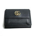 Gucci Petit Marmont Leather Wallet Trifold Black