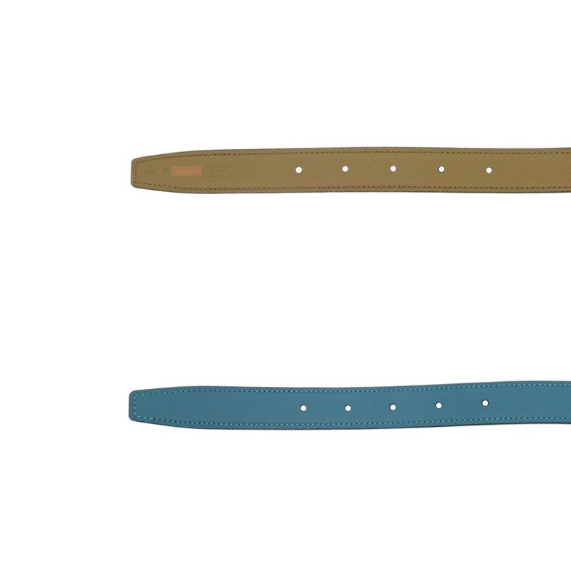 Hermes Belt Gamma New Blue Jean Biscuit Rose Gold Hardware 85 cm — view 6
