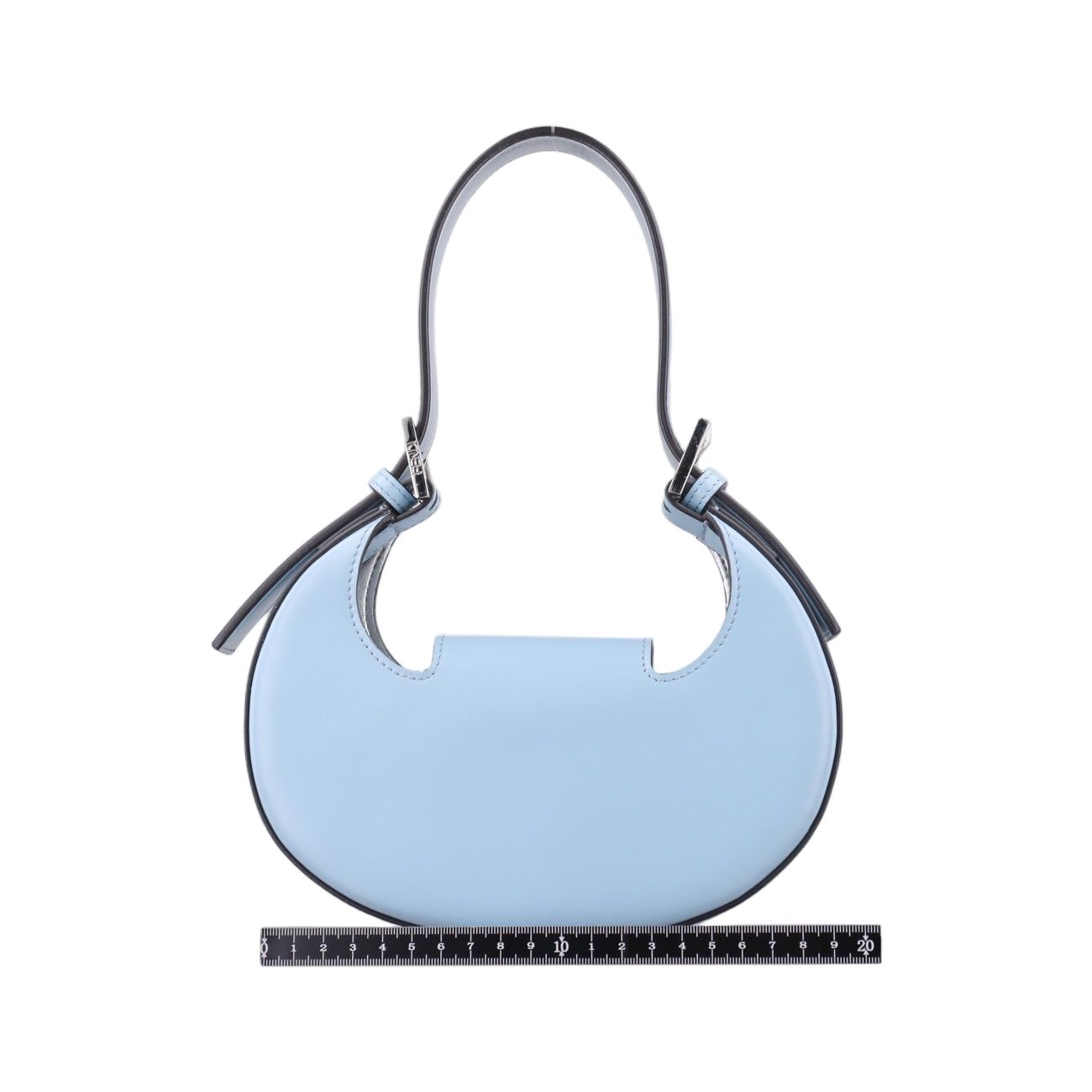 Fendi Cookie Mini Blue Leather Handbag — view 2
