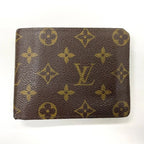 Louis Vuitton Monogram Portefeuille Florin Fold Wallet Pass Case Brown