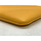 Gucci Clutch Bag Yellow Fringe Bamboo Second 1573 — view 4
