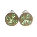 Chanel Clover Plastic Gold Plated 01c Earrings