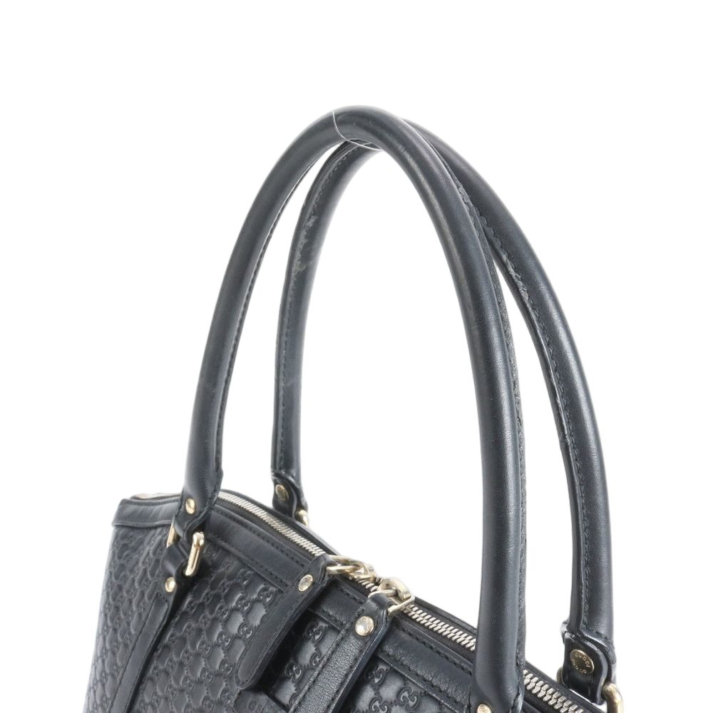 Gucci Micro Guccissima Leather Tote Shoulder Hand Black — view 2