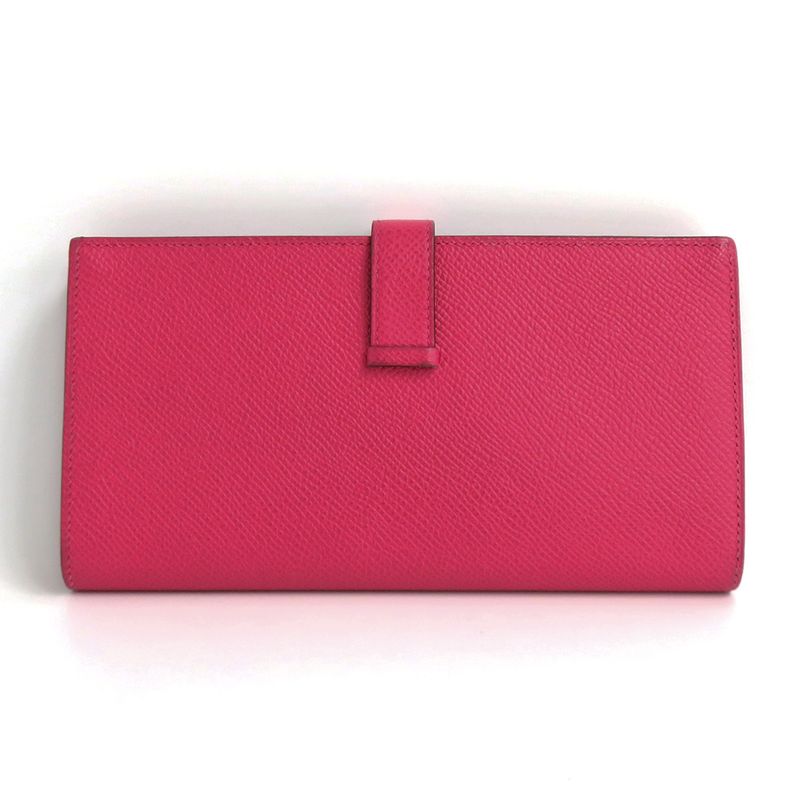 Hermes Bearn Souffle Rose Vo Epson Silver Hardware 2021 — view 2