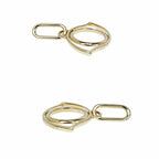 Hermes Curiosity Charm Set Of 2 Gold Color Silver Pendant Top Eye — view 5