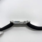 Gucci Wire Belt Black Silver Hardware 83 cm — view 6