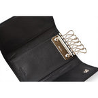 Prada Key Case Key Holder 6 Leather Nero Black Silver — view 3