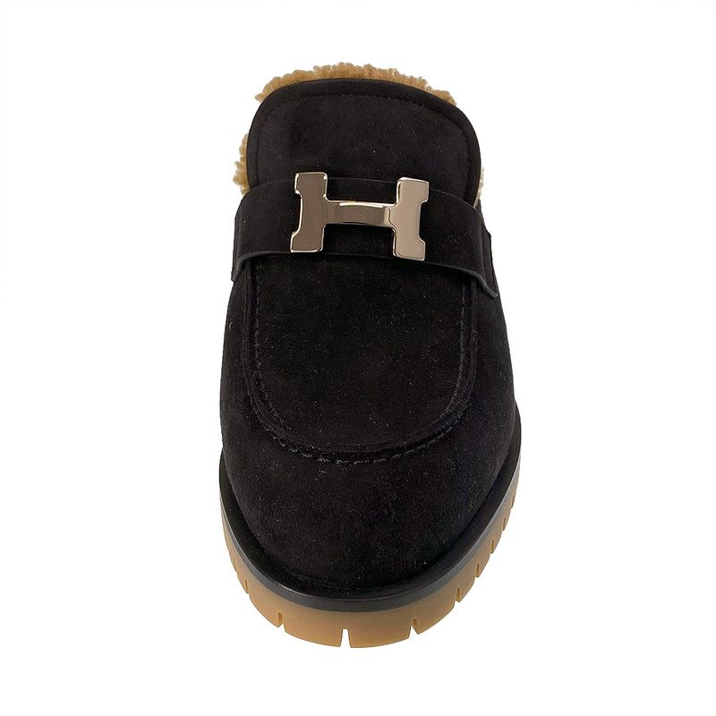 Hermes Shearling Mules Flore — view 2