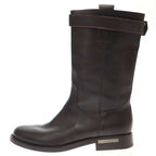 Louis Vuitton Heel Logo Leather Engineer Boots Go0032 Brown 7 — view 2