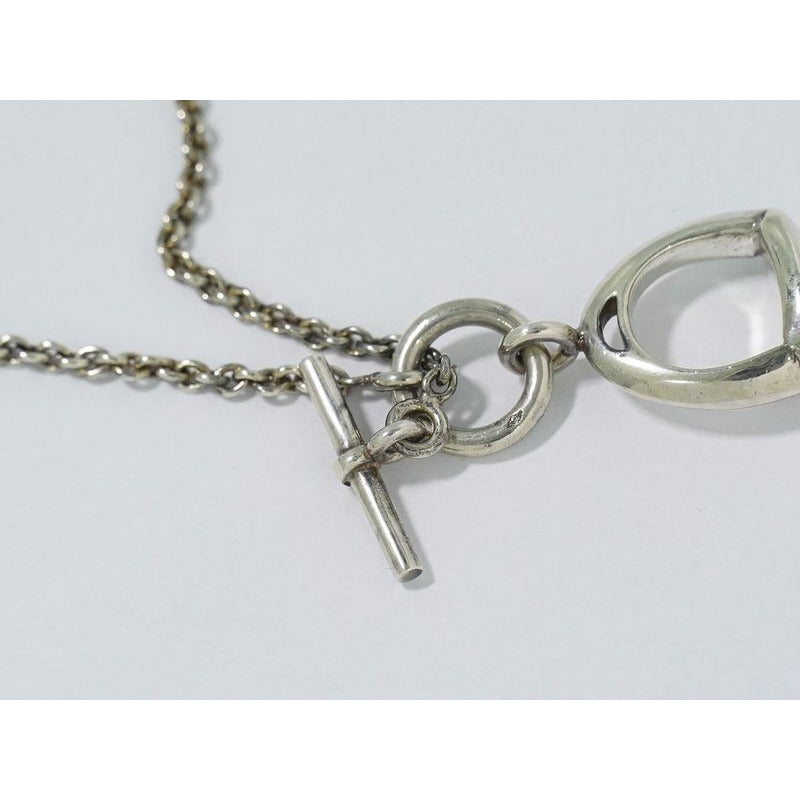 Hermes Amulet Necklace Pendant AG 925 Silver Accessories — view 3