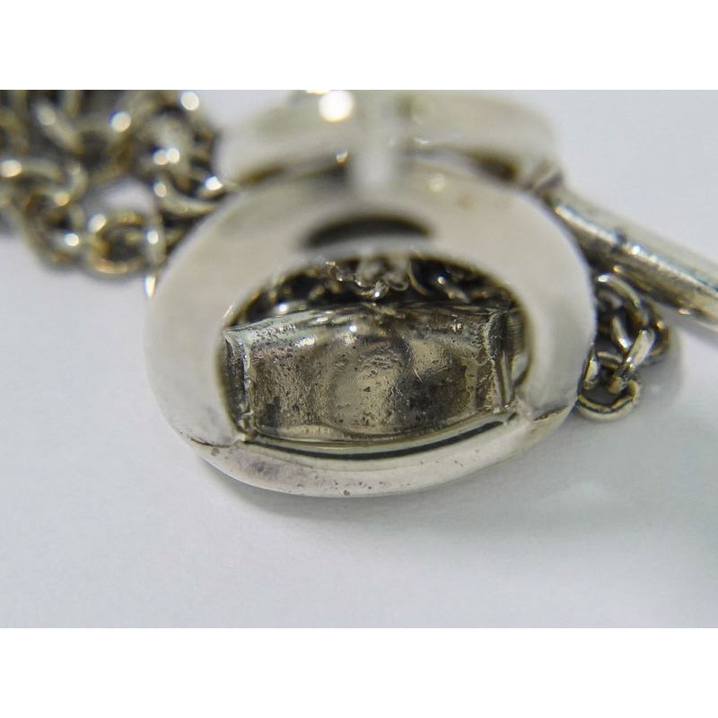Hermes Amulet Necklace Pendant AG 925 Silver Accessories — view 5