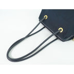 Celine Nylon Shoulder Bag Navy — view 4