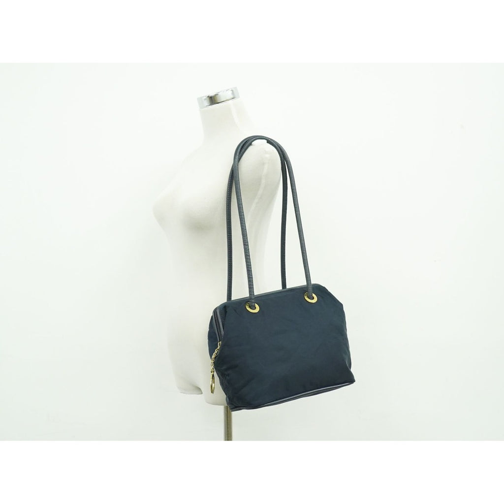 Celine Nylon Shoulder Bag Navy — view 6