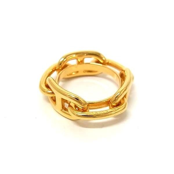 Hermes Chaine D'ancre Lucade Legato Scarf Ring Closure Gold — view 2