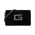 Gucci Square Black Velour Messenger