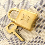 Louis Vuitton Damier Azur Keepall Bandouliere Boston Bag Gold — view 2