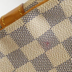 Louis Vuitton Damier Azur Keepall Bandouliere Boston Bag Gold — view 4