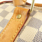 Louis Vuitton Damier Azur Keepall Bandouliere Boston Bag Gold — view 6