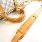 Louis Vuitton Damier Azur Keepall Bandouliere Boston Bag Gold — view 7