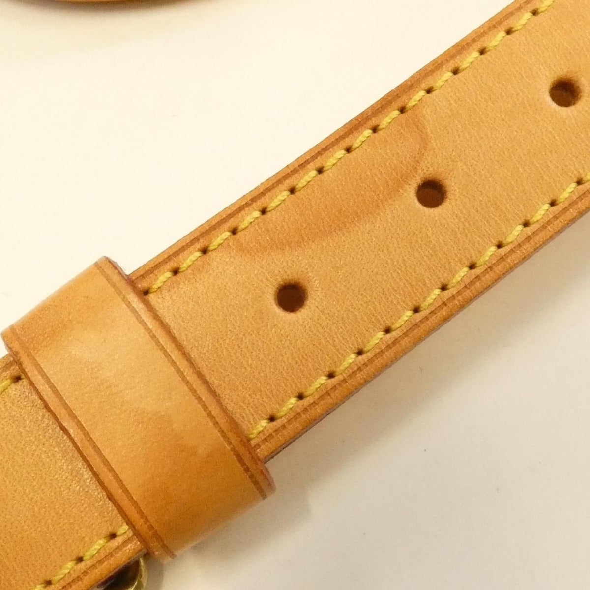 Louis Vuitton Damier Azur Keepall Bandouliere Boston Bag Gold — view 8