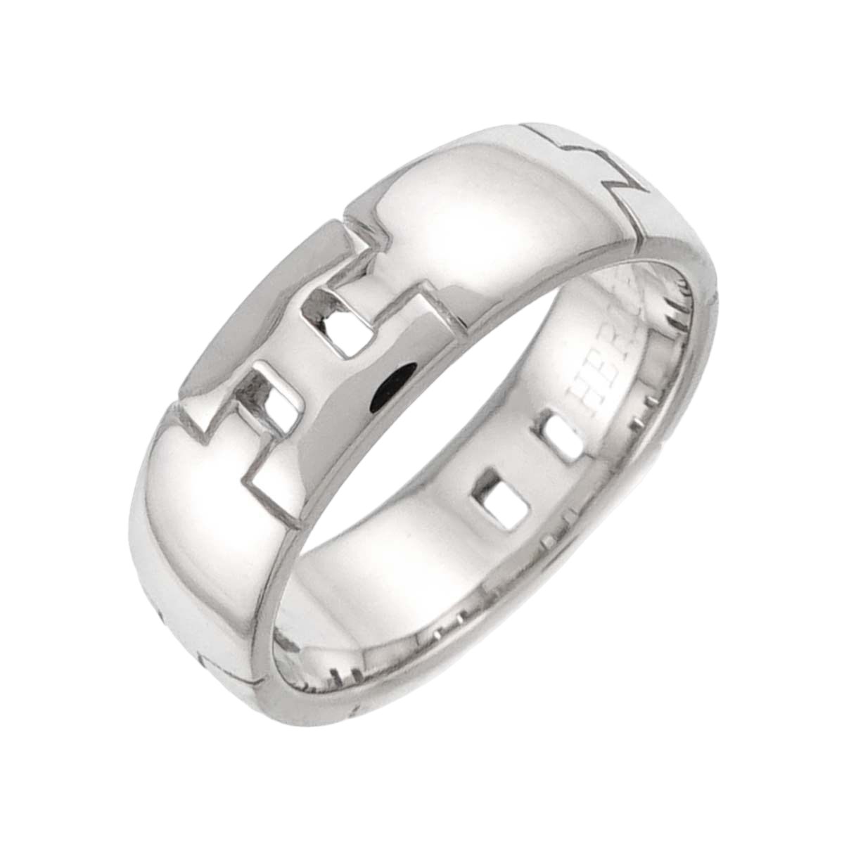 Hermes Ever Herakles 48 Ring 18k WG White Gold 750 Hercules