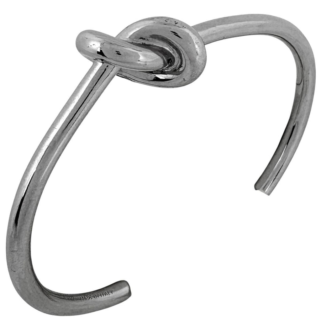 Celine Knot Extra Thin Bracelet Metal Silver