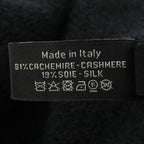 Chanel Scarf Silk Cashmere Black White — view 3