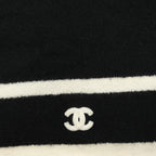 Chanel Scarf Silk Cashmere Black White — view 4