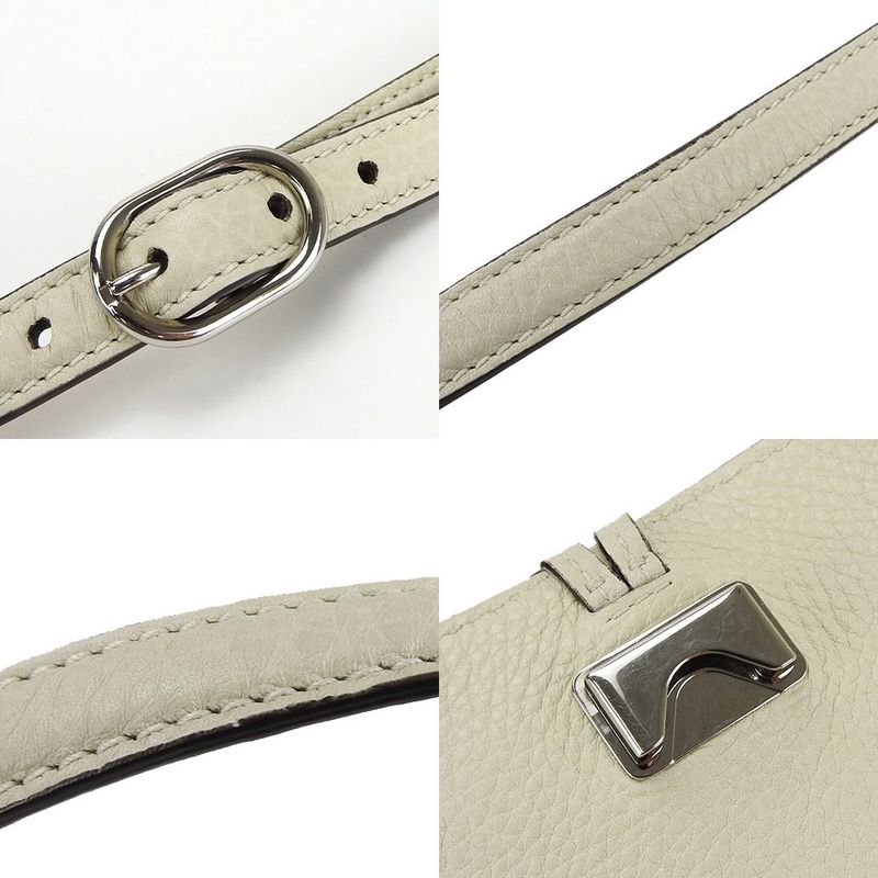 Gucci Shoulder Bag Bamboo Daily Leather Ivory Simple Usual Women — view 5