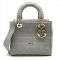 Dior Lady Delight Cannage 2-Way Bag Gray