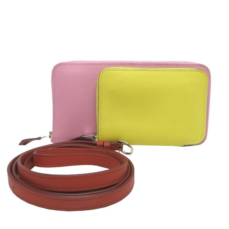 Hermes Shoulder Nouveau To Go Zip B Stamp Swift Mauve Bag