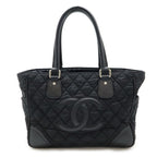 Chanel CC Large Executive Tote Paris New York Calfskin Shoulder Bag — view 9