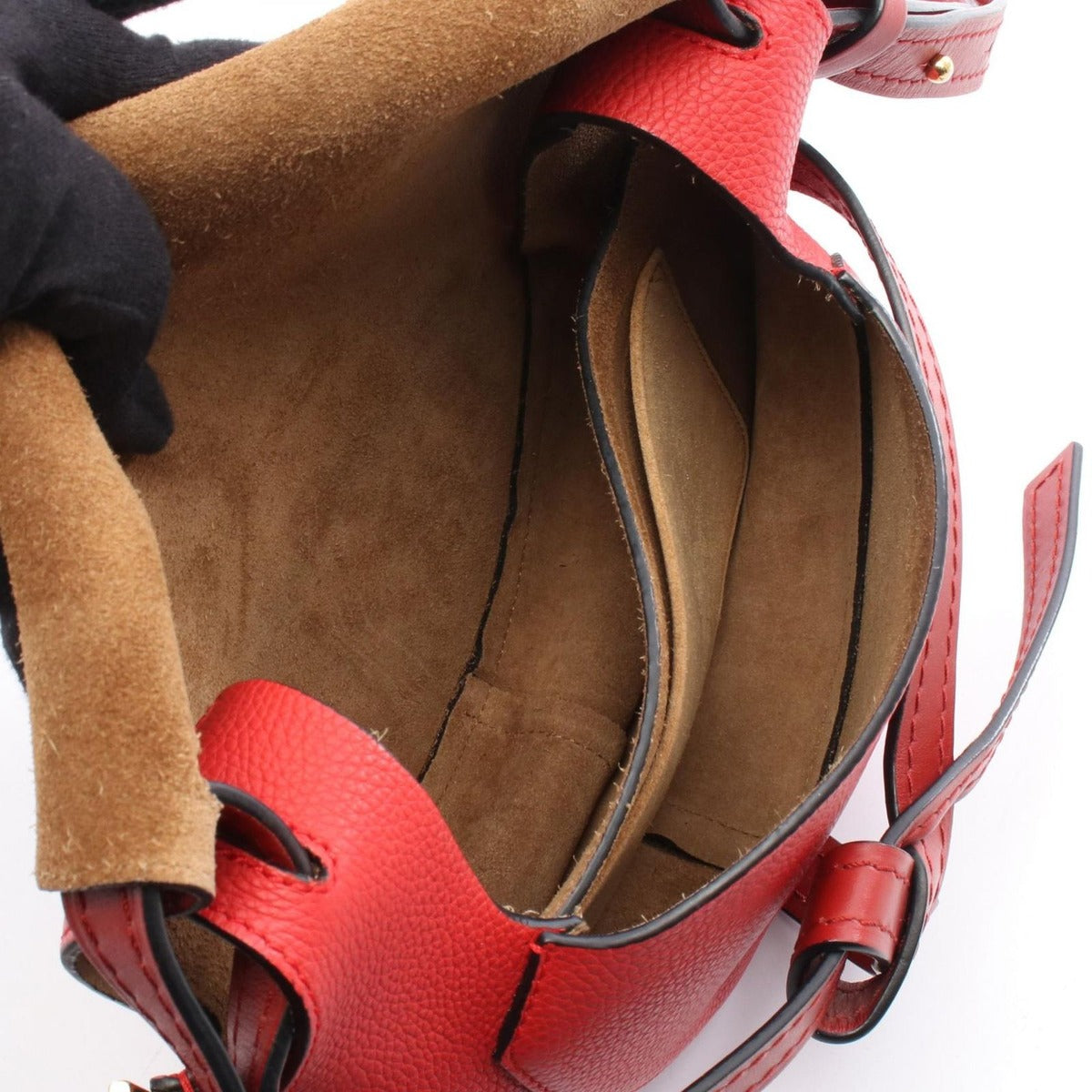 Loewe Shoulder Bag Gate Small Red Leather — view 3