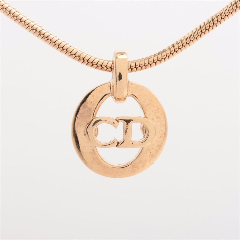 Christian Dior CD Logo Necklace GP